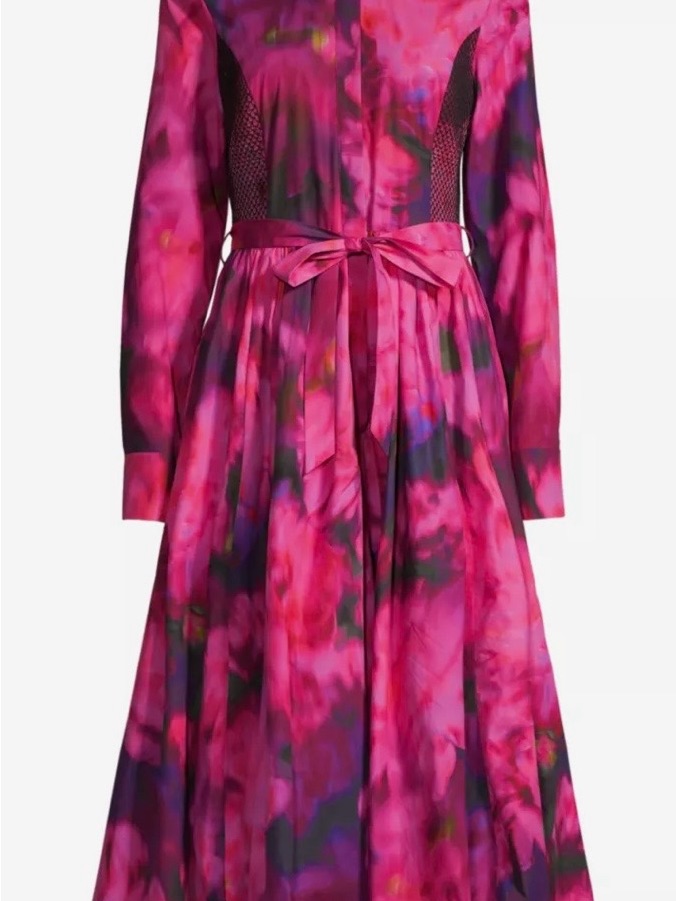 Hope For Flowers By Tracy Reece Long Sleeve Bubble Hem Shirt Dress